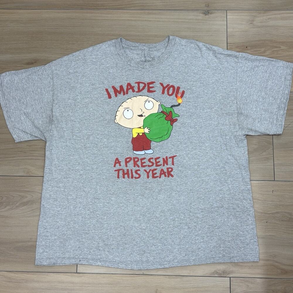 Family Guy Men’s 3XL Stewie Christmas 2008 Graphic T Shirt Short Sleeve Holiday